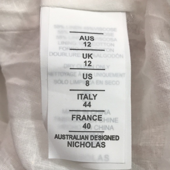 Nicolas linen/cotton dress, size 8, NWT - Picture 8 of 10